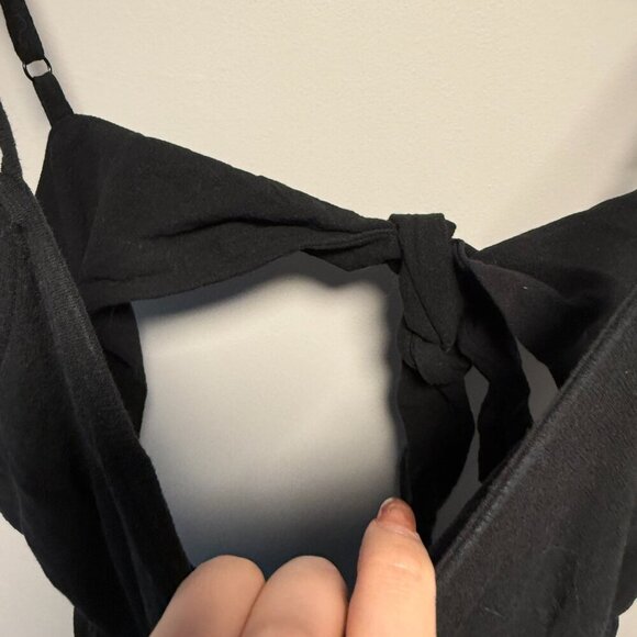 Universal Threads Black Midi Strap Dress Large 100% Cotton - Picture 2 of 8